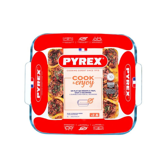 Pyrex Essentials Square Roaster 25x21cm