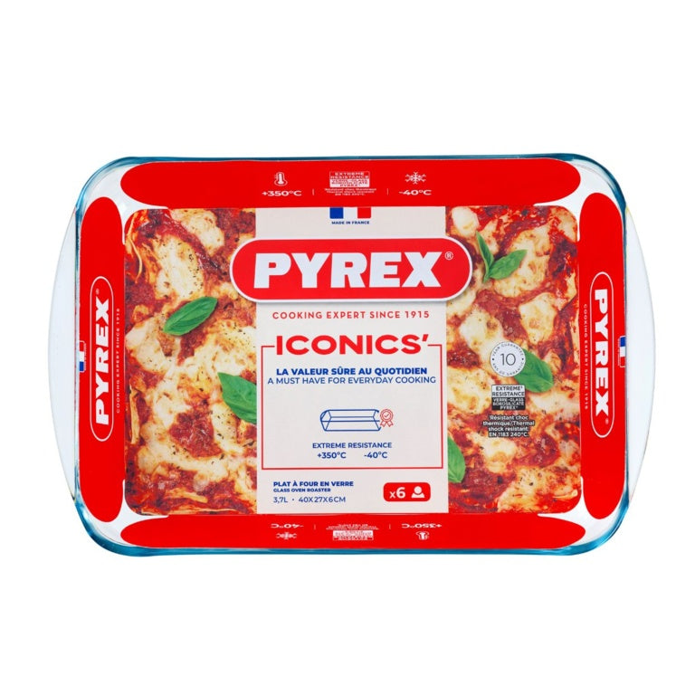 Pyrex Essentials Rectangular Roaster 40x20cm