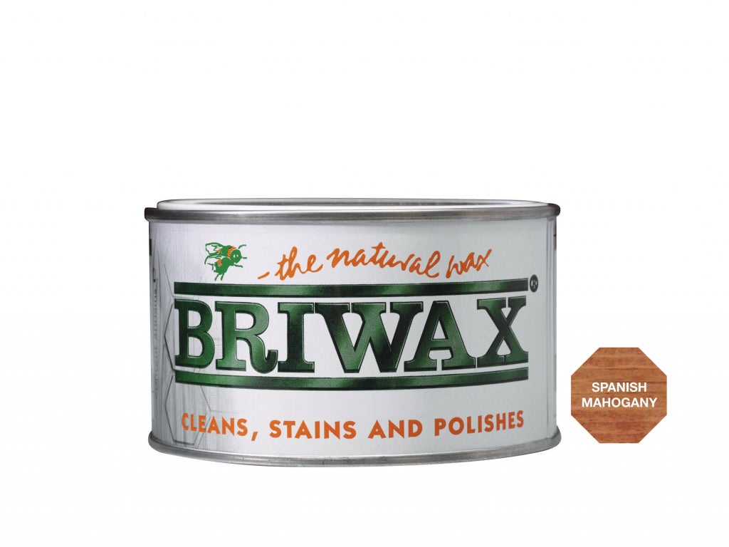 Briwax Natural Wax 400g Spanish Mahogany