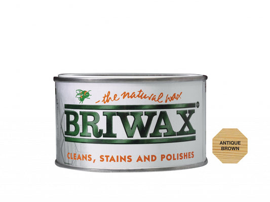 Briwax Natural Wax 400g Antique Brown