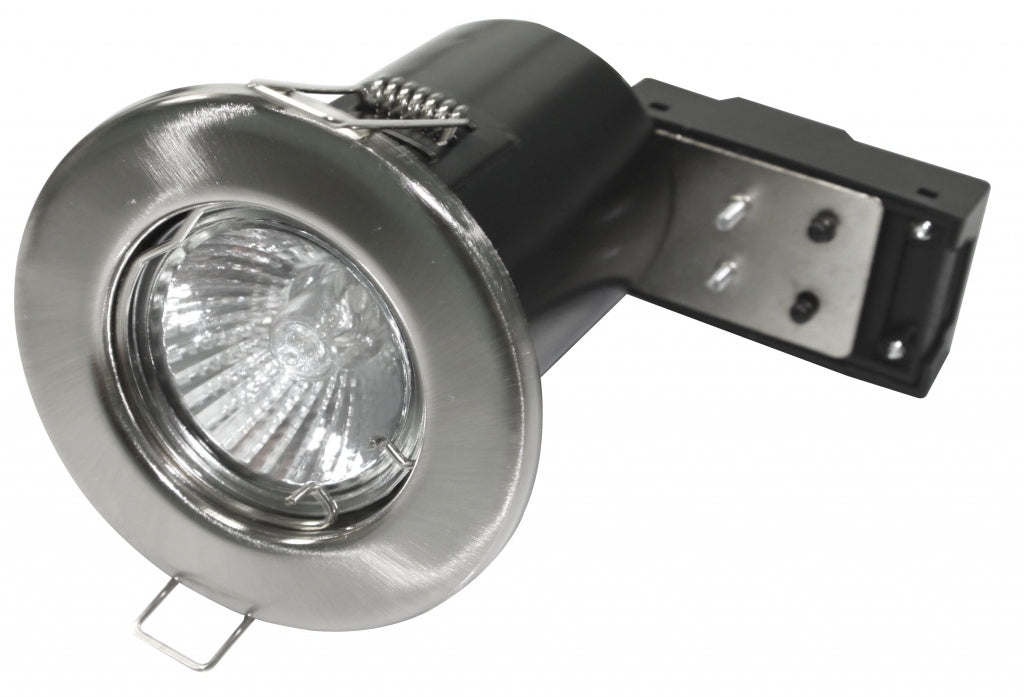 Powermaster Fixed Fire Rated Downlight Brushed Chrome