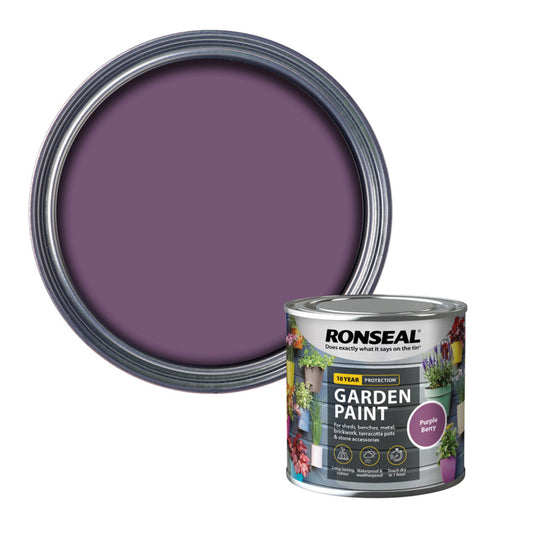 Ronseal Garden Paint 250ml Purple Berry