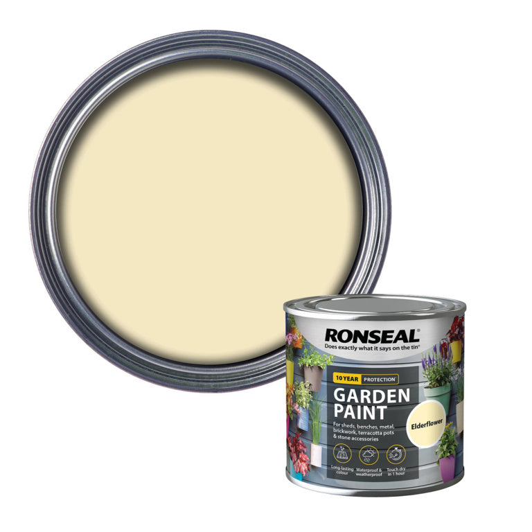 Ronseal Garden Paint 250ml Elderflower