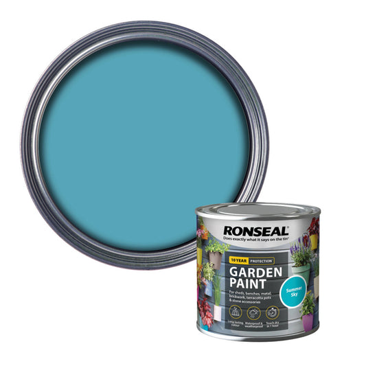 Ronseal Garden Paint 250ml Summer Sky