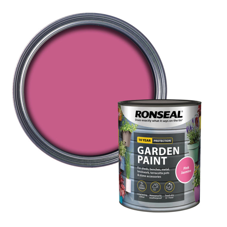 Ronseal Garden Paint 750ml Pink Jasmine