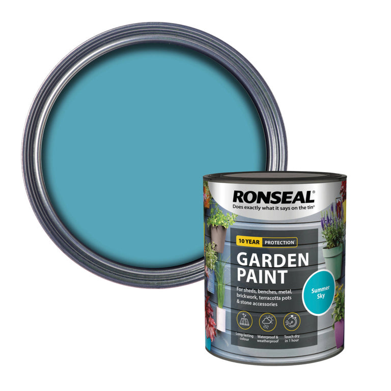 Ronseal Garden Paint 750ml Summer Sky