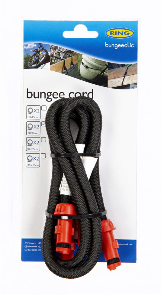 Ring Bungee Clic Cords Twin Pack 60cm