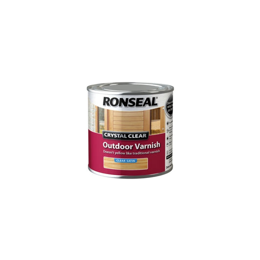 Ronseal Crystal Clear Outdoor Varnish 250ml Satin
