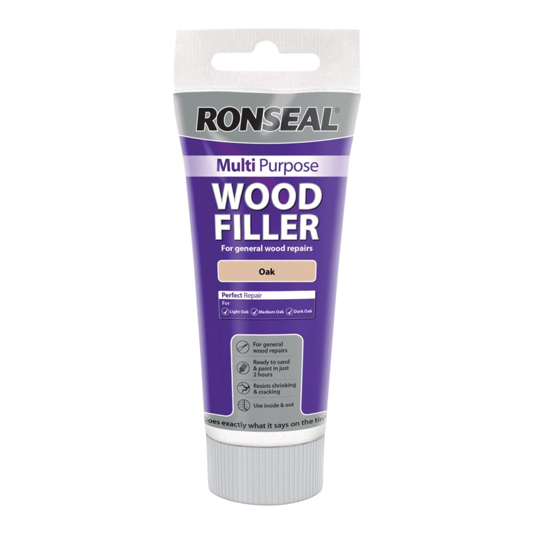 Ronseal Multi Purpose Wood Filler 100g Oak