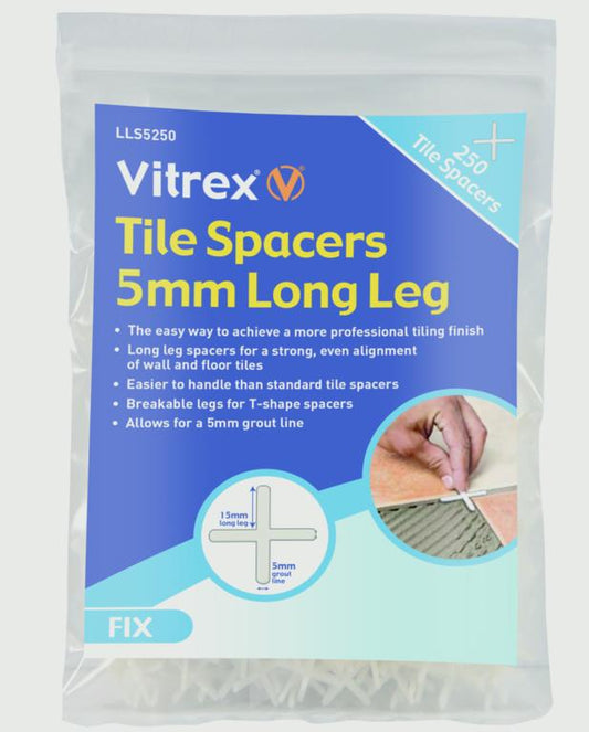 Vitrex Long Leg Tile Spacers 5x250