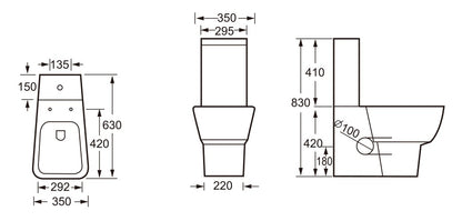 SP Eco Edge Close Coupled Pan