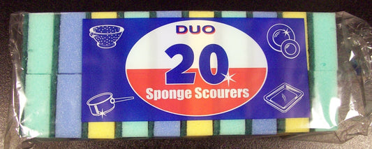 Duo Sponge Scourers Pack 20