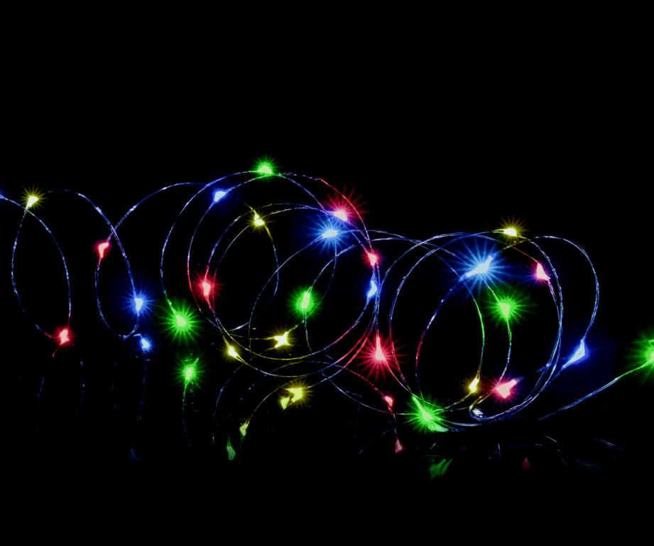 Premier 100 LED Multi Action Battery Operated Microbrights Multi/Green