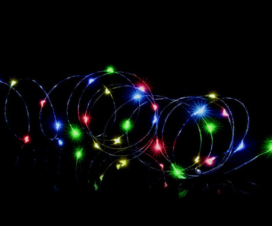 Premier 100 LED Multi Action Battery Operated Microbrights Multi/Green