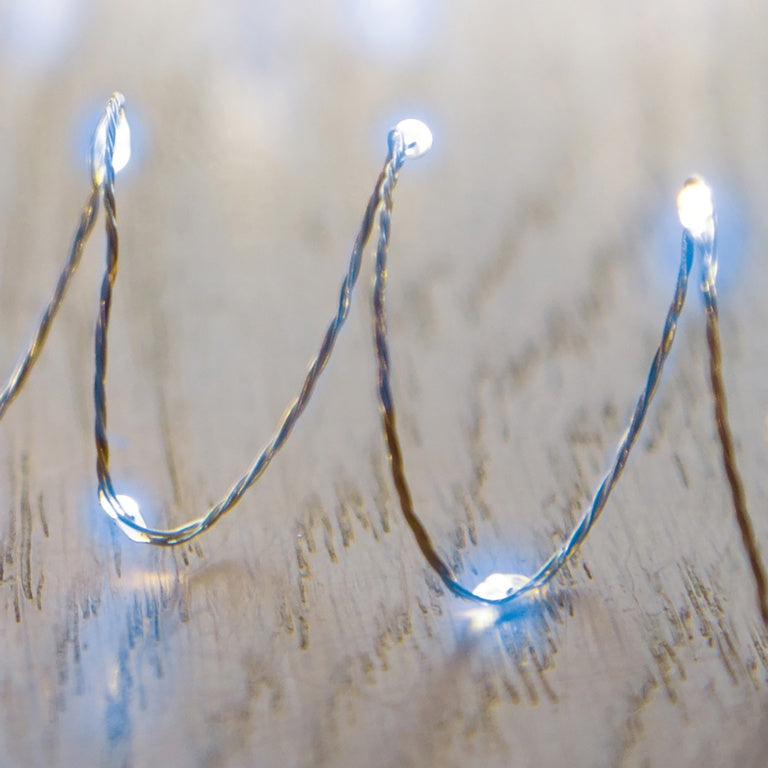 Premier 100 LED Multi Action Pin Wire MicroBrights White/Green