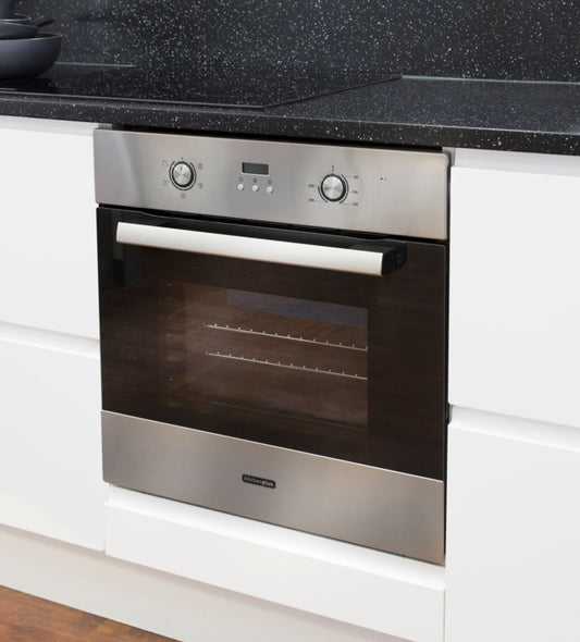 Kitchenplus Stainless Steel Electric Single Fan Oven 600mm