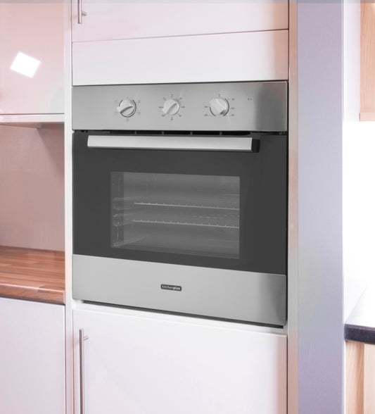 Kitchenplus Stainless Steel Electric Single Fan Oven 600mm