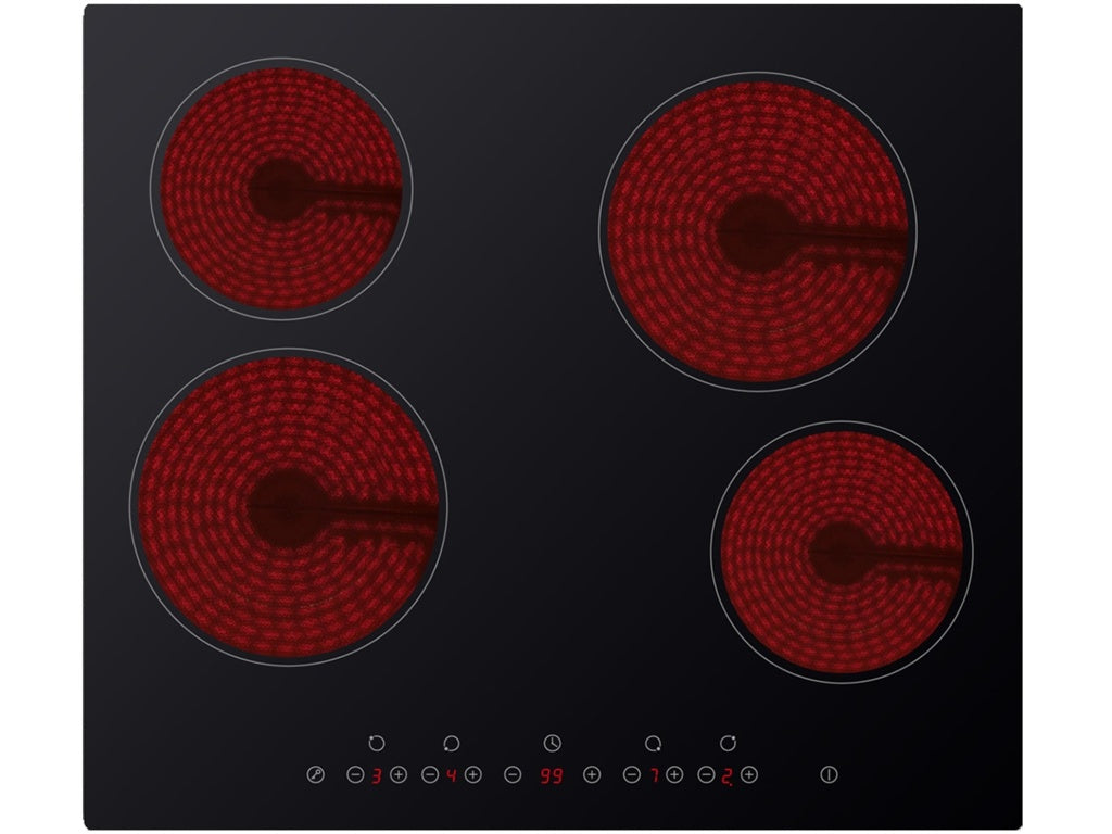 Kitchenplus 4 Zone Ceramic Hob Touch Control - 600mm