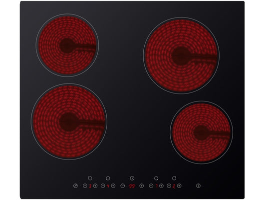 Kitchenplus 4 Zone Ceramic Hob Touch Control - 600mm