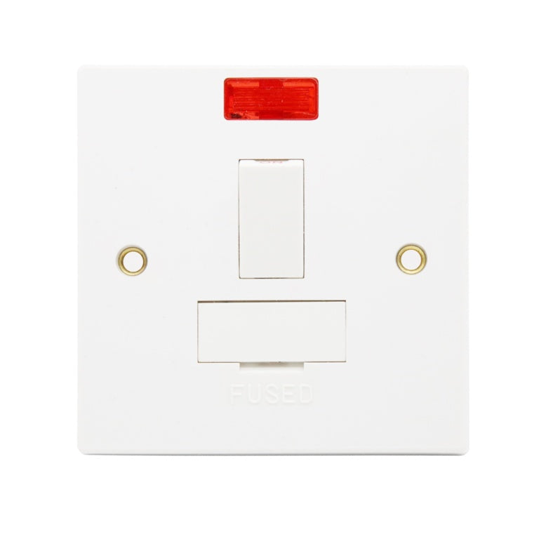 Securlec Square Edge 1 Gang Switched Fuse