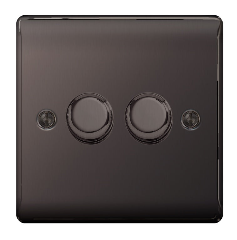BG 2 Gang 2 Way Push Dimmer Switch