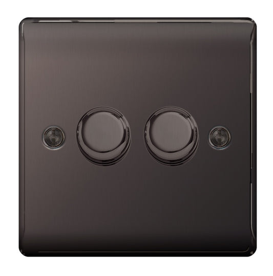 BG 2 Gang 2 Way Push Dimmer Switch