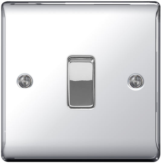 Metal Chrome 10ax Plate Switch 2 Way