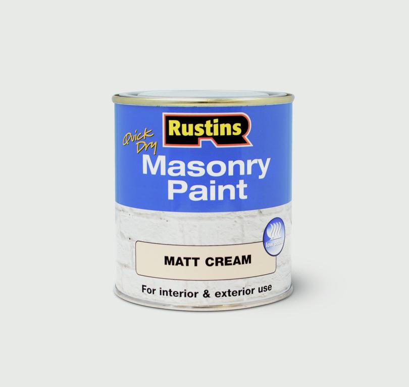 Rustins Masonry Paint 500ml Cream