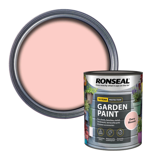 Ronseal Garden Paint 750ml Cherry Blossom