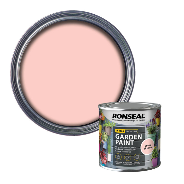 Ronseal Garden Paint 250ml Cherry Blossom