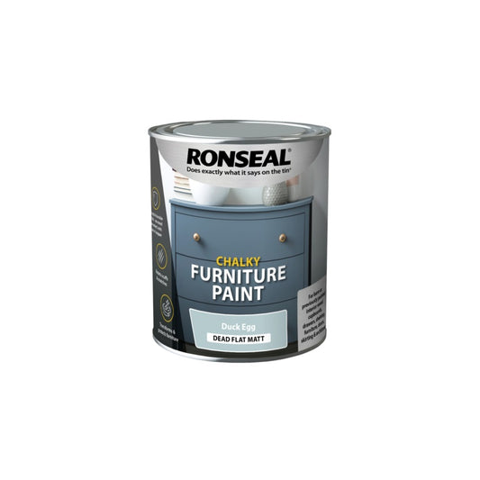 Ronseal Chalky Furniture Paint 750ml Duck Egg