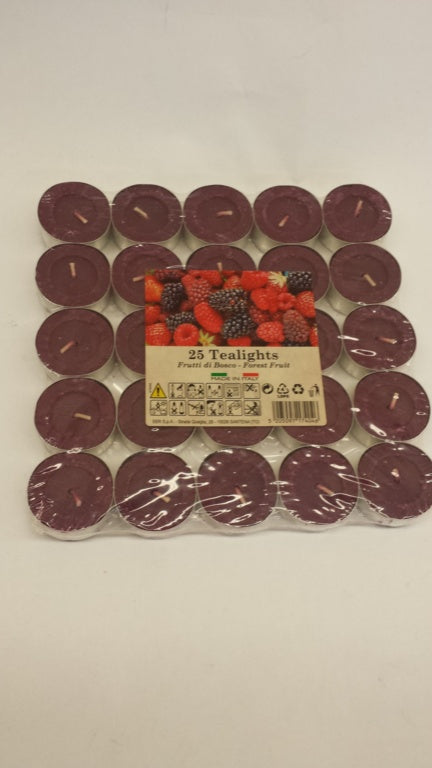 Prices Candles Tealights Pack 25 Mixed Berries