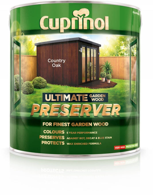 Cuprinol Ultimate Garden Wood Preserver 4L Country Oak