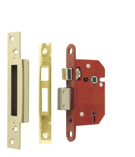 Era Fortress Mortice Sashlock Brass 63mm