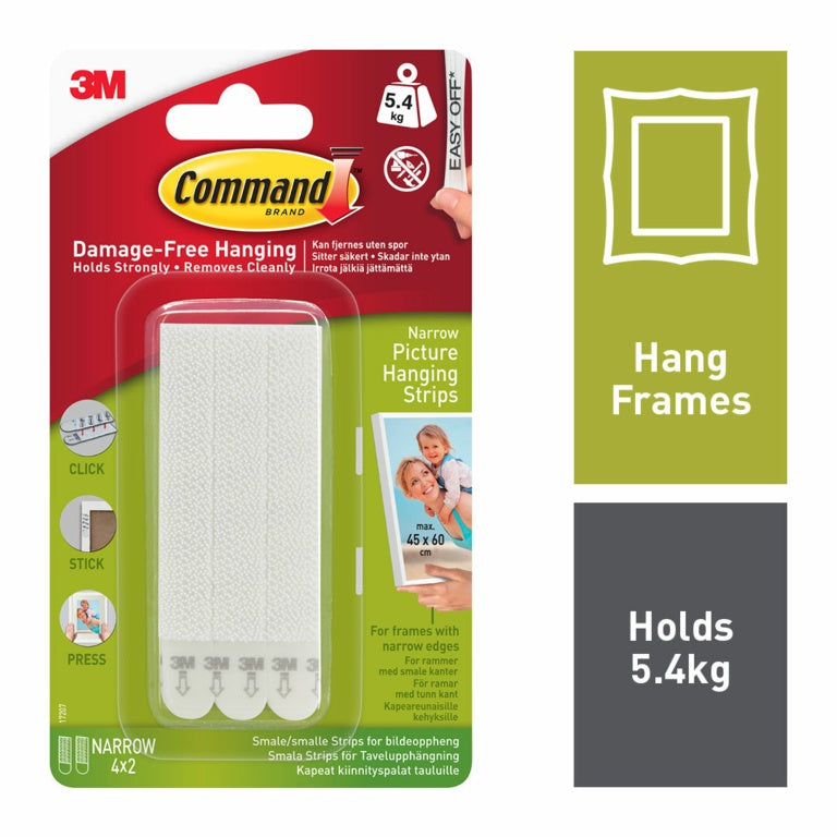 Commandâ„¢ Narrow Picture Hanging Strips