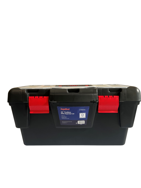 SupaTool Toolbox With Organiser Lid 22"