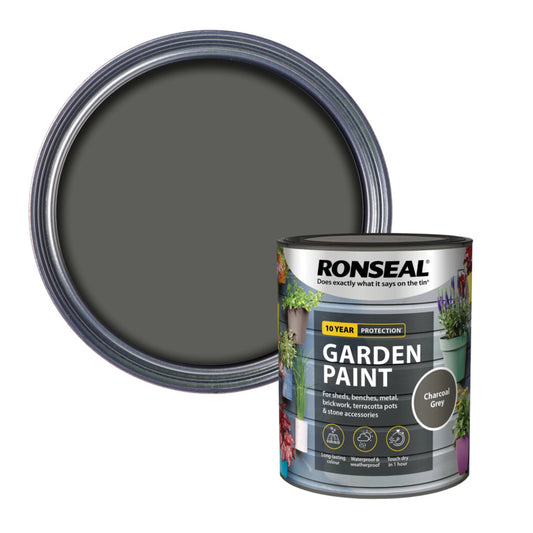 Ronseal Garden Paint 750ml Charcoal Grey