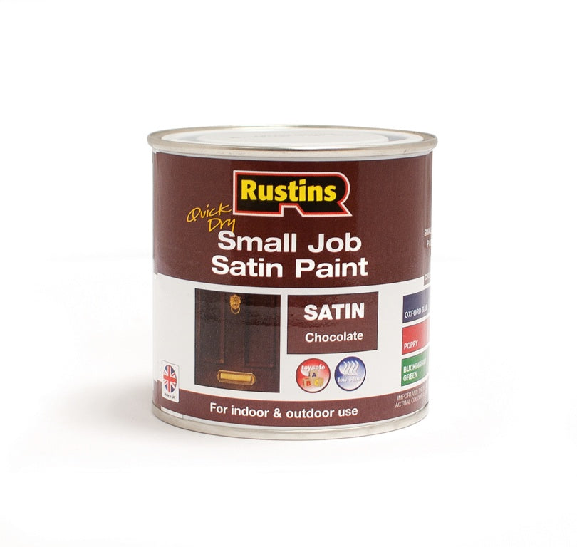 Rustins Quick Dry Small Job Satin 250ml Chocolate