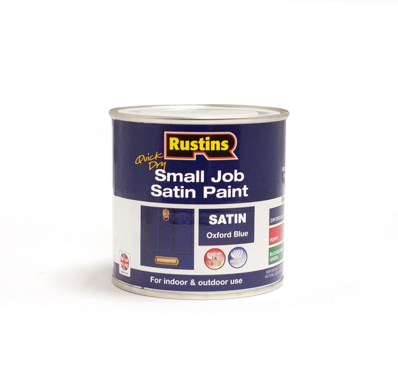 Rustins Quick Dry Small Job Satin 250ml Oxford Blue