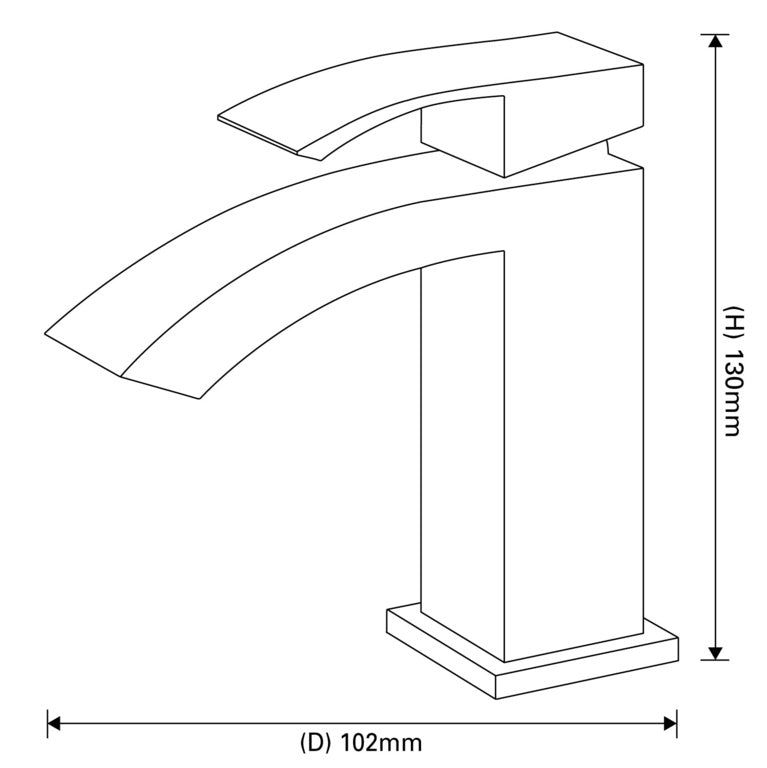 SP Aero Cloakroom Basin Mixer Tap