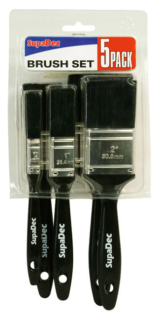 SupaDec Polyester Brush Set 5 Piece