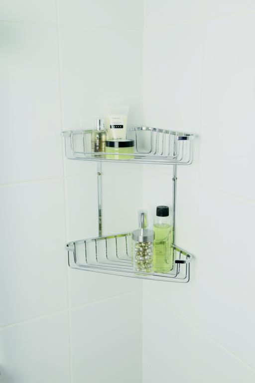 Croydex 2 Tier Corner Basket Large
