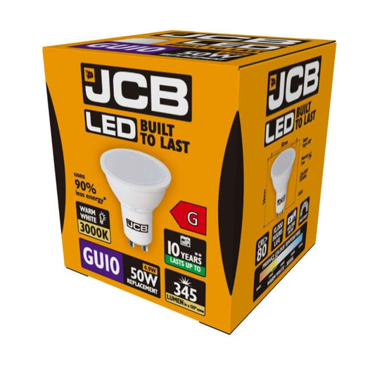 JCB LED GU10 5w 350lm 3000k Warm White