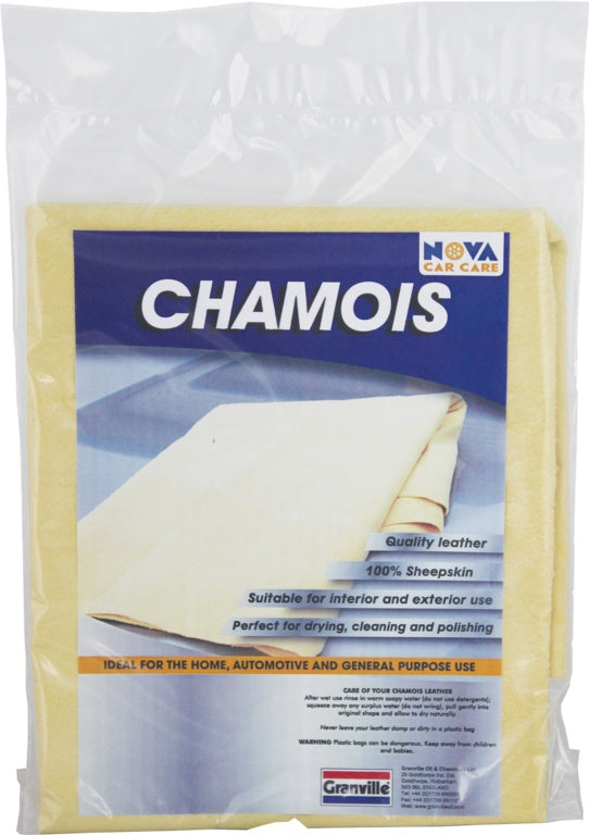 Granville Chemicals Premium Genuine Chamois Leather 1.5 Sq Ft Small