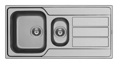 Pyramis Athena Stainless Steel 1.5 Bowl Sink & Tap