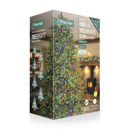 Premier 1500 LED Multi Action Treebrights With Timer Multi/Green