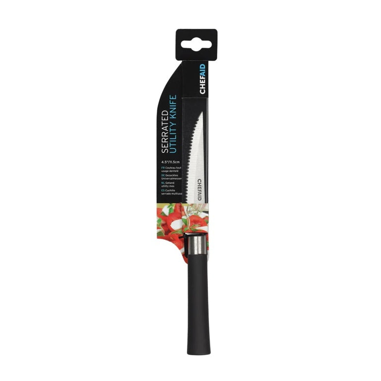 Chef Aid Serrated Utility Knife 4.5"