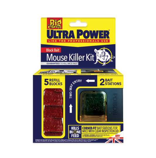 The Big Cheese Ultra Power Block Bait² Mouse Killer Kit