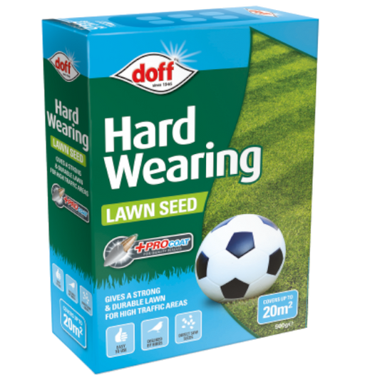 Doff Hardwearing Lawn Seed With Procoat 500g