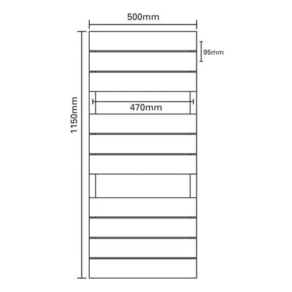 SP Leighton Designer Radiator Anthracite